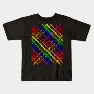 Rainbow Criss Cross Kids T-Shirt